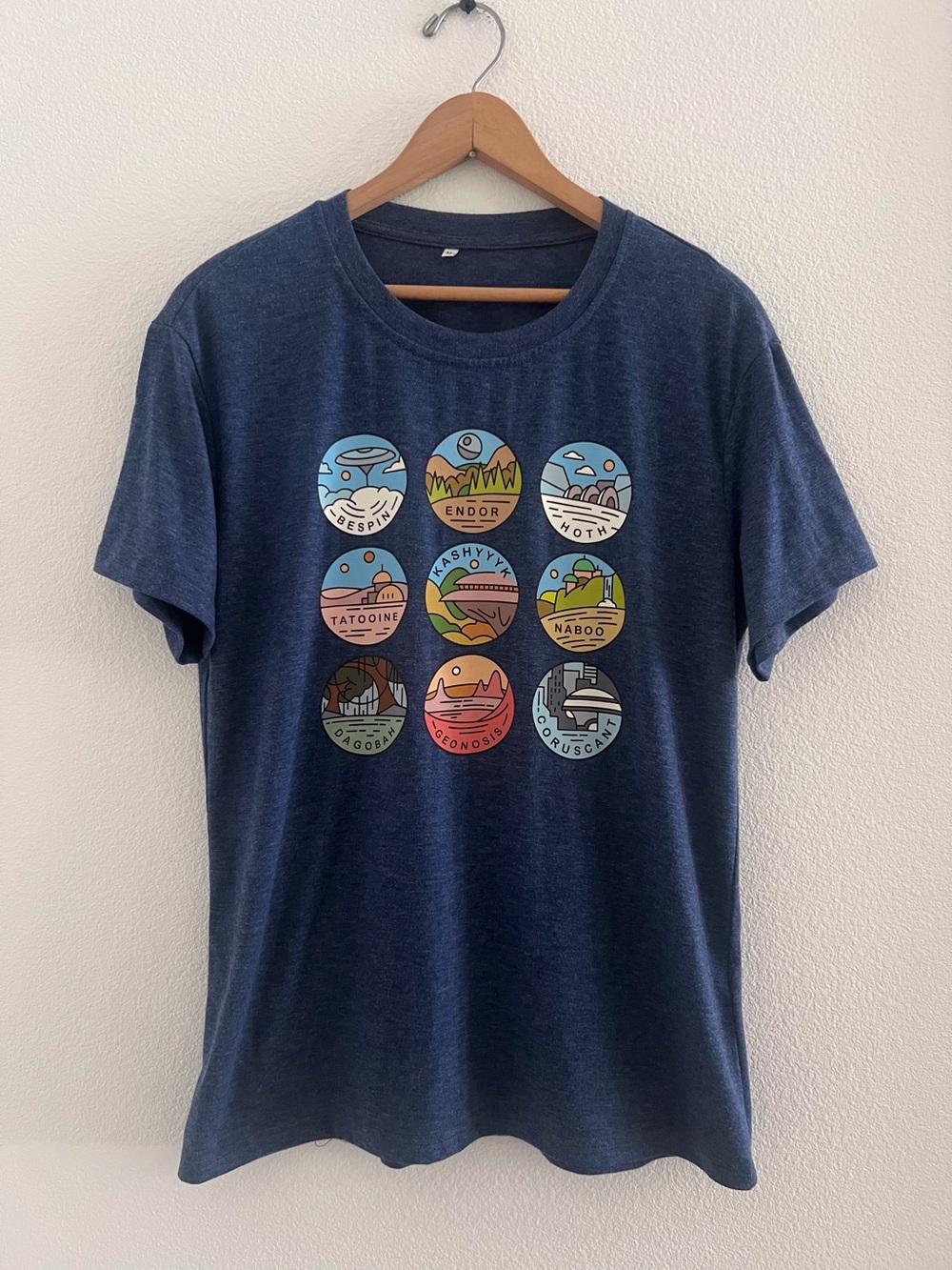Star Wars Locations Stamps Short Sleeve